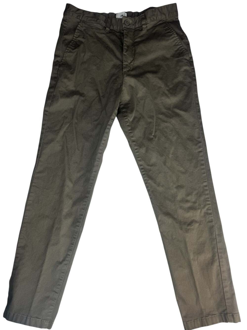 H&M Men's‎ Slim Fit Chino Pants in Olive Green